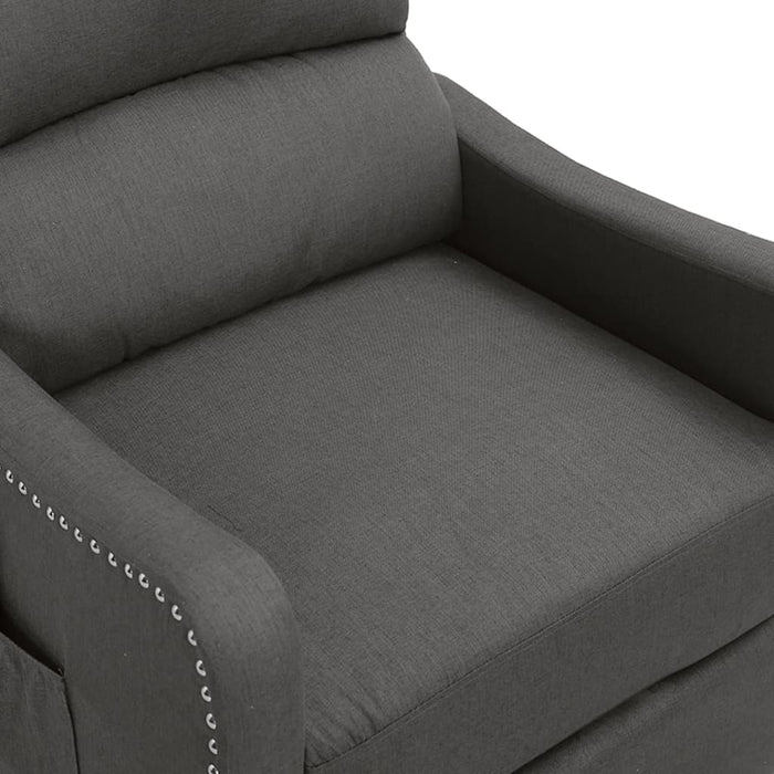 Relaxsessel Elektrisch Dunkelgrau Stoff