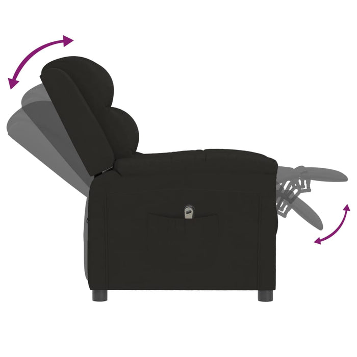 Relaxsessel Elektrisch Schwarz Samt