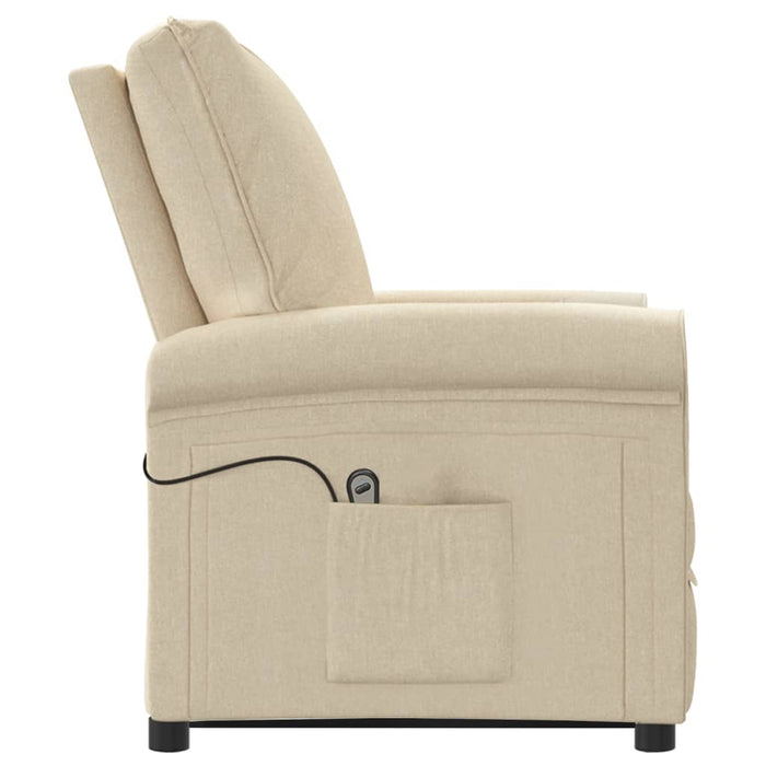 Aufstehsessel Creme Stoff