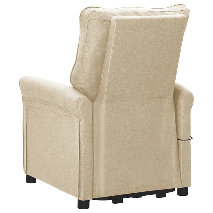 Aufstehsessel Creme Stoff