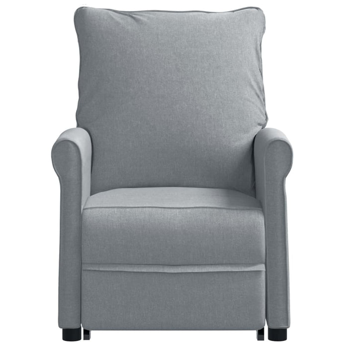 Aufstehsessel Hellgrau Stoff