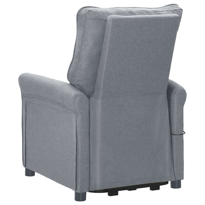 Aufstehsessel Hellgrau Stoff