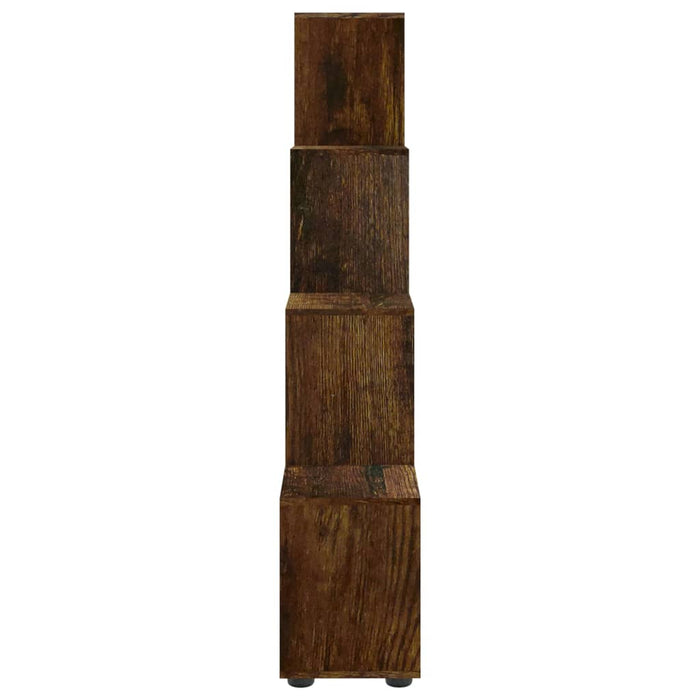 Treppenregal Räuchereiche 142 cm Holzwerkstoff