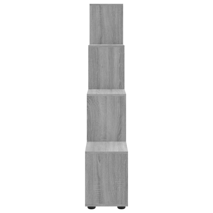 Treppenregal Grau Sonoma 142 cm Holzwerkstoff