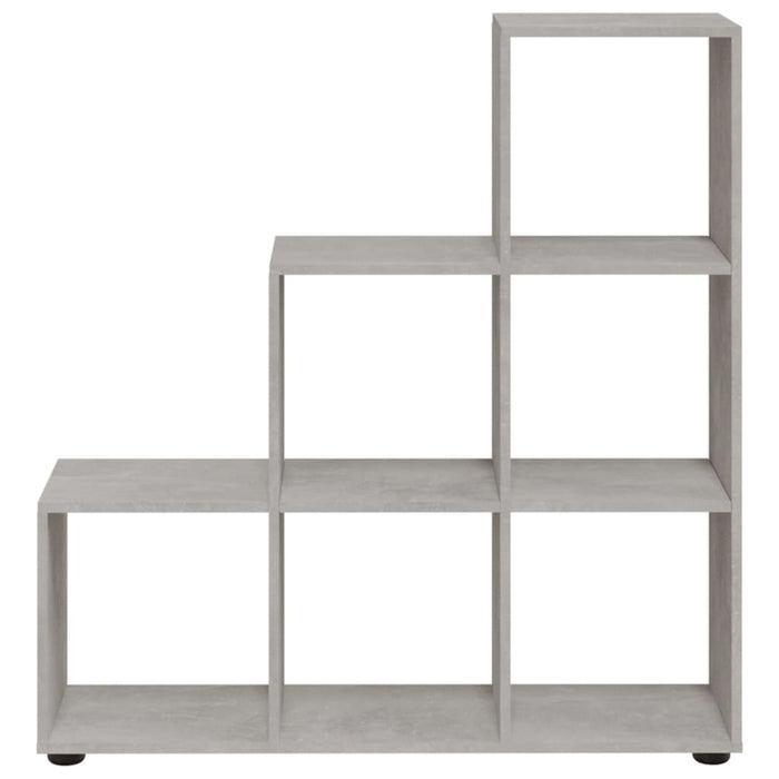 Stair shelf concrete gray 107 cm wood material