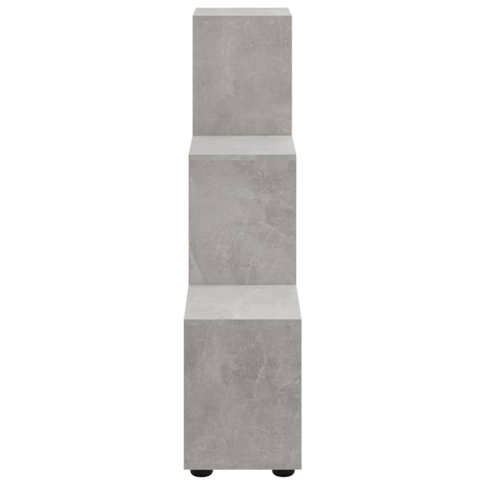 Stair shelf concrete gray 107 cm wood material