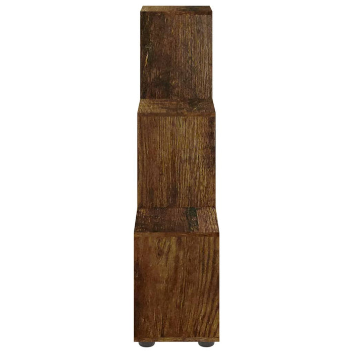 Stair shelf smoked oak 107 cm wood material