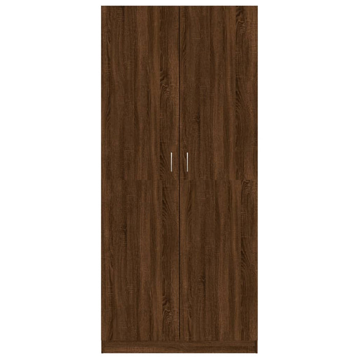 Kleiderschrank Braun Eichen-Optik 90x52x200 cm Holzwerkstoff
