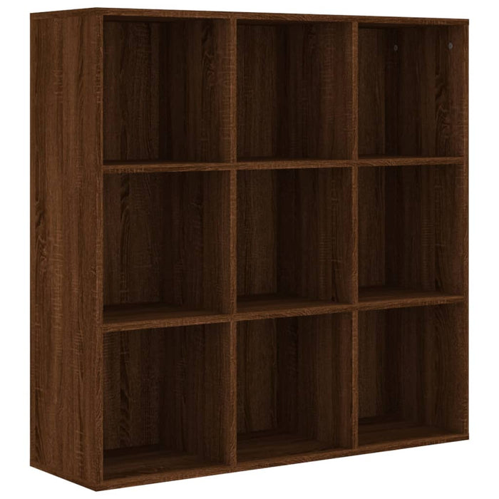 Bücherschrank Braun Eichen-Optik 98x30x98 cm