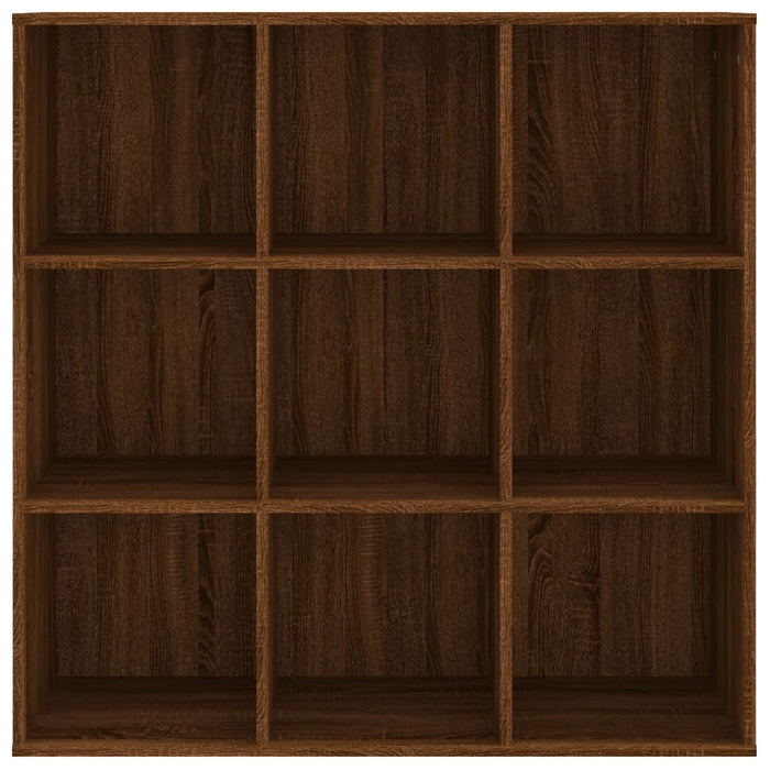 Bücherschrank Braun Eichen-Optik 98x30x98 cm