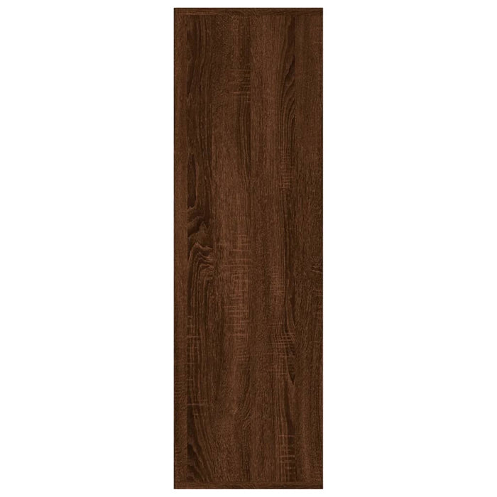 Bücherschrank Braun Eichen-Optik 98x30x98 cm