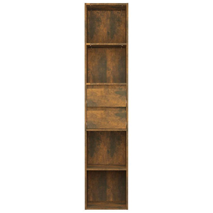 Bücherregal Räuchereiche 36x30x171 cm Holzwerkstoff