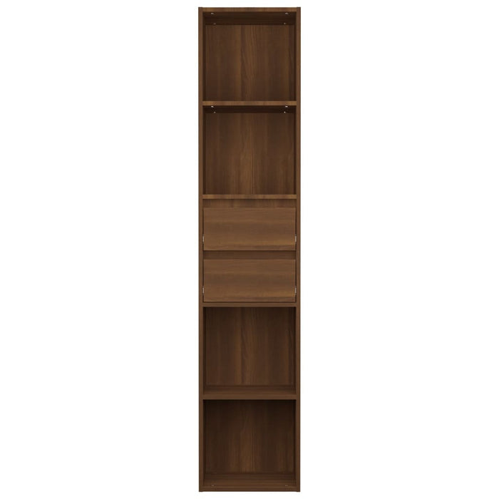 Bücherregal Braun Eichen-Optik 36x30x171 cm Holzwerkstoff