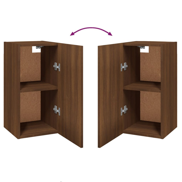TV-Schränke 2 Stk. Braun Eichen-Optik 30,5x30x60 Holzwerkstoff