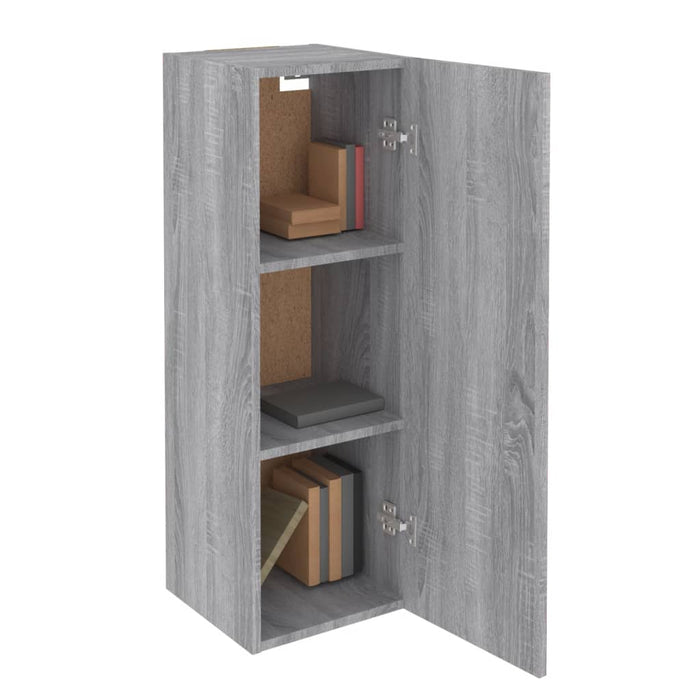 TV-Schränke 2 Stk. Grau Sonoma 30,5x30x90 cm Holzwerkstoff