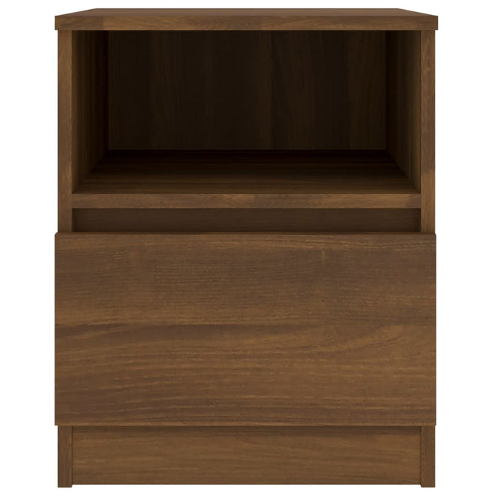 Nachttische 2 Stk. Braun Eichen-Optik 40x40x50 cm Holzwerkstoff