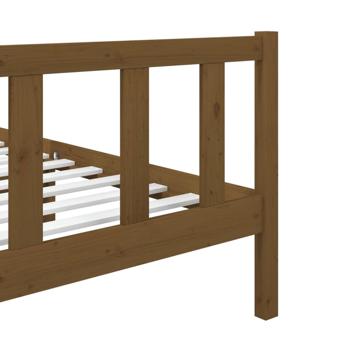 Massivholzbett Honigbraun 90x190 cm