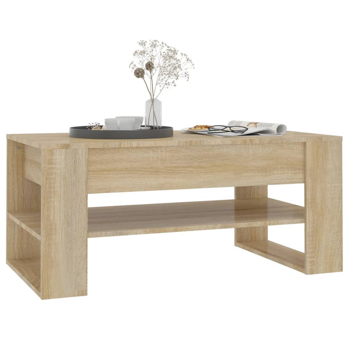 Coffee table Sonoma oak 102x55x45 cm made of wood