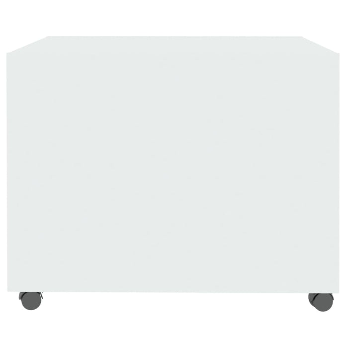 Couchtisch Hochglanz-Weiß 55x55x40 cm Holzwerkstoff