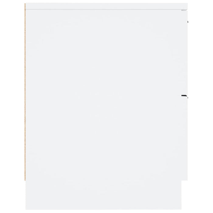 Nachttische 2 Stk. Weiß Holzwerkstoff