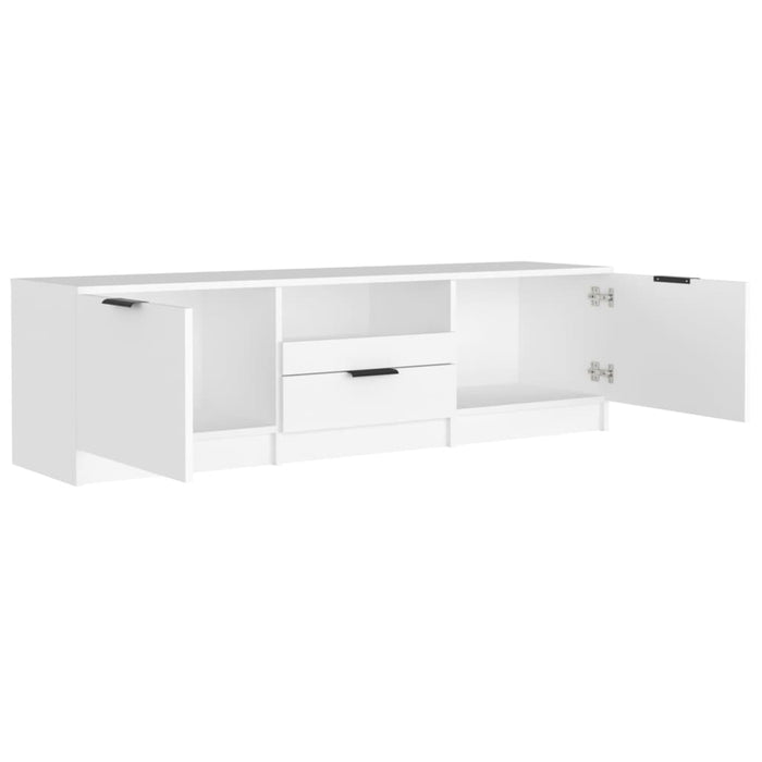 TV cabinet white 140x35x40 cm made of wood