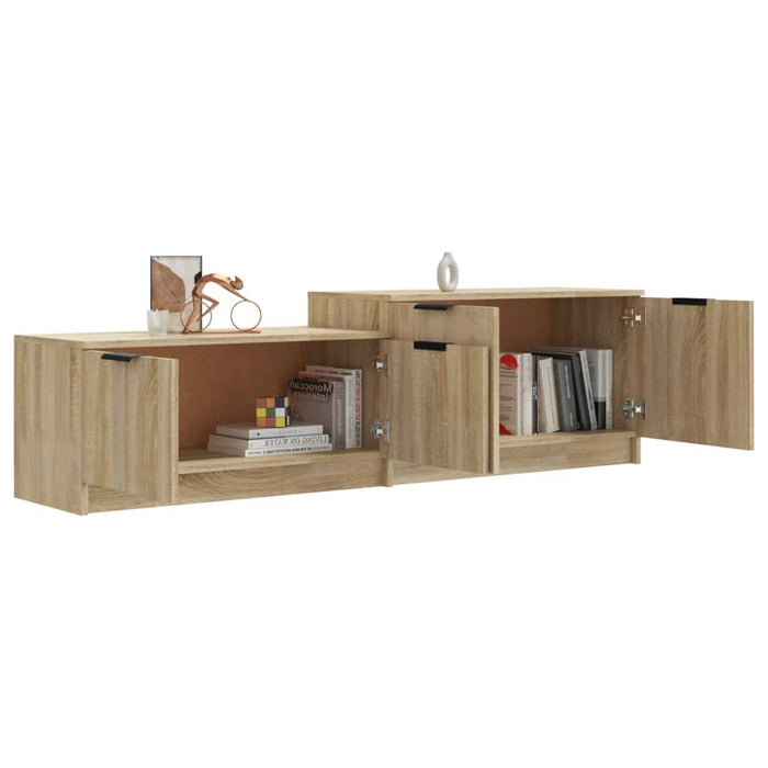 TV cabinet Sonoma oak 158.5x36x45 cm wood material