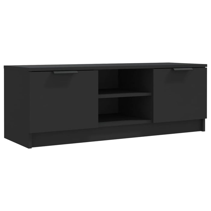 TV cabinet black 102x35x36.5 cm made of wood
