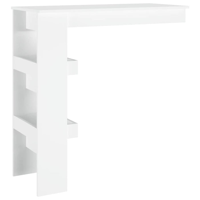 Wall bar table white 102x45x103.5 cm made of wood