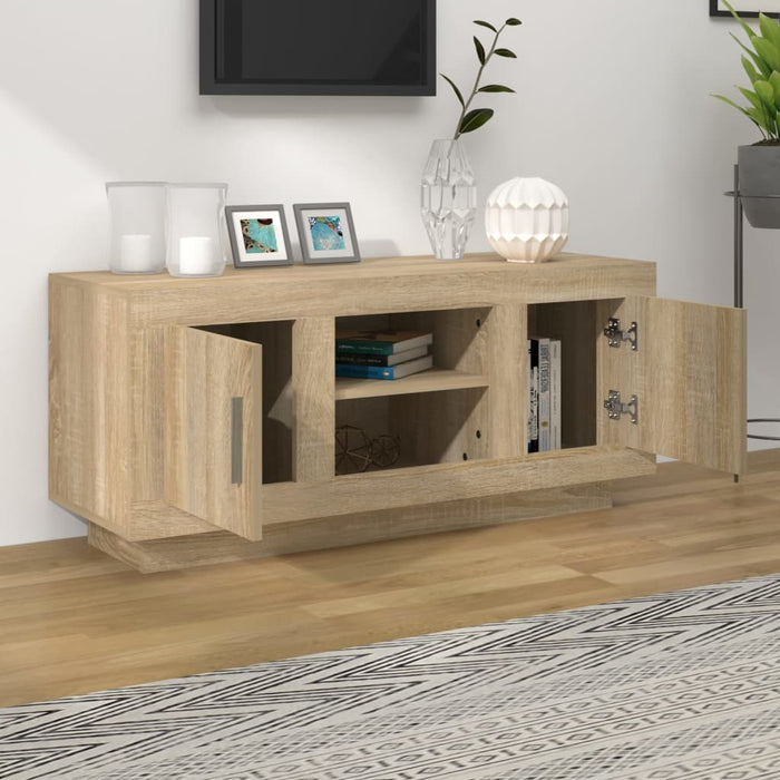 TV cabinet Sonoma oak 102x35x45 cm wood material