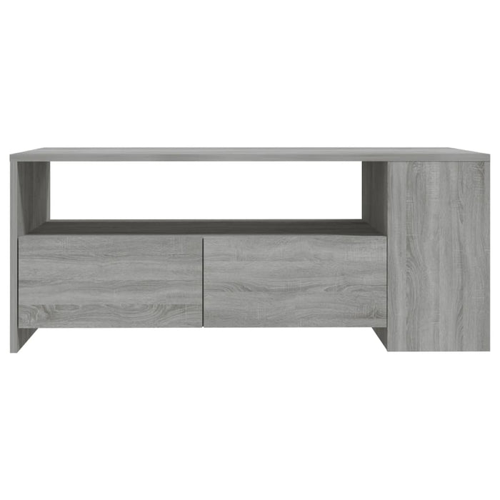 Coffee table gray Sonoma 102x55x42 cm made of wood