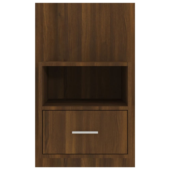 Wand-Nachttische 2 Stk. Braun Eichen-Optik