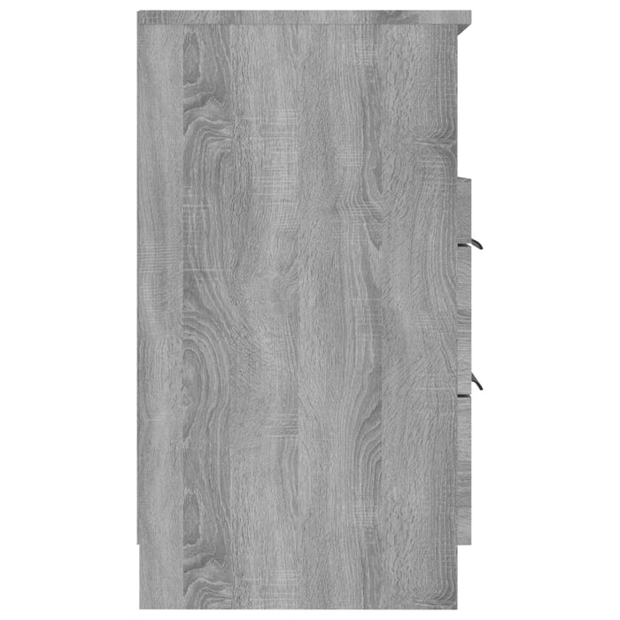 Nachttische 2 Stk. Grau Sonoma Holzwerkstoff