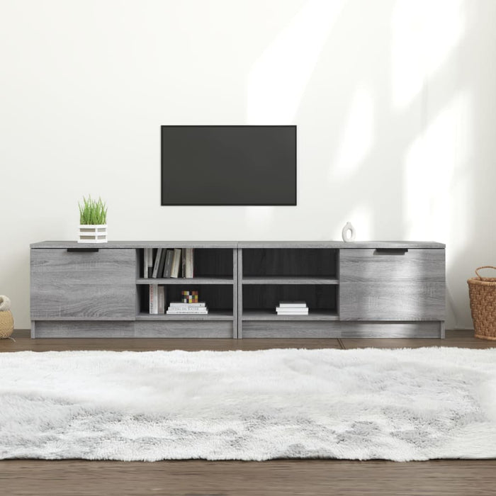 TV cabinets 2 pcs. Gray Sonoma 80x35x36.5 cm wood material