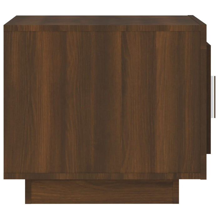 Coffee table brown oak look 51x50x45 cm made of wood