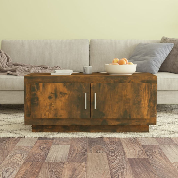 Coffee table smoked oak 102x50x45 cm made of wood