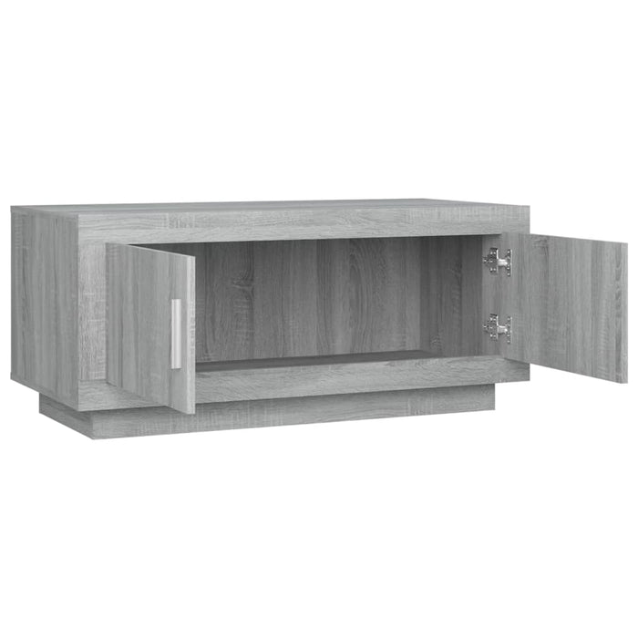 Coffee table gray Sonoma 102x50x45 cm made of wood