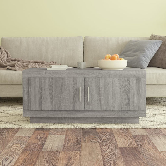 Coffee table gray Sonoma 102x50x45 cm made of wood