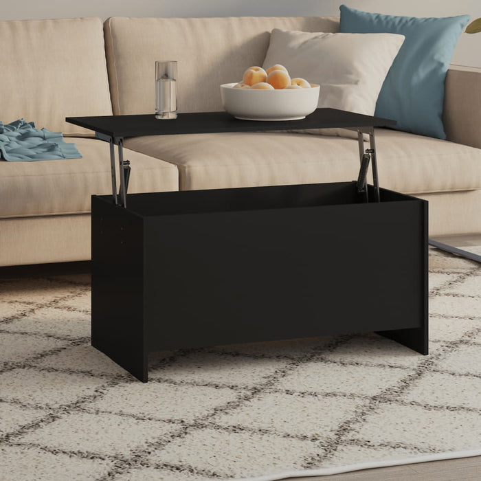 Couchtisch Schwarz 102x55,5x52,5 cm Holzwerkstoff