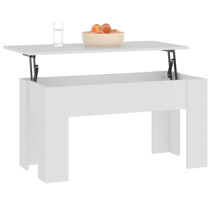 Couchtisch Weiß 101x49x52 cm Holzwerkstoff