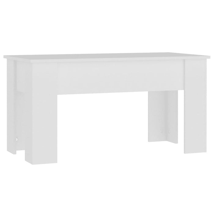 Couchtisch Weiß 101x49x52 cm Holzwerkstoff