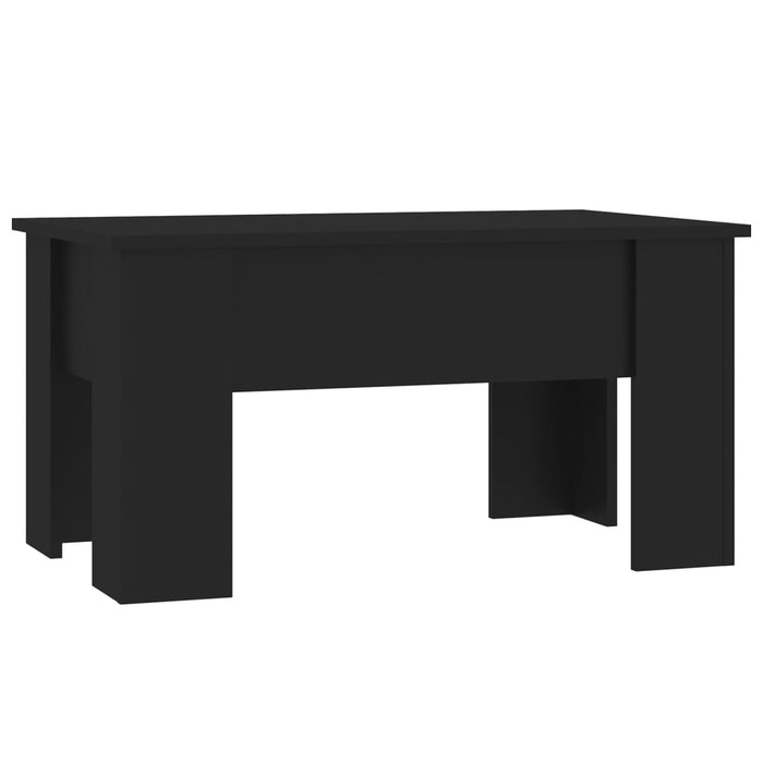 Coffee table black 79x49x41 cm made of wood