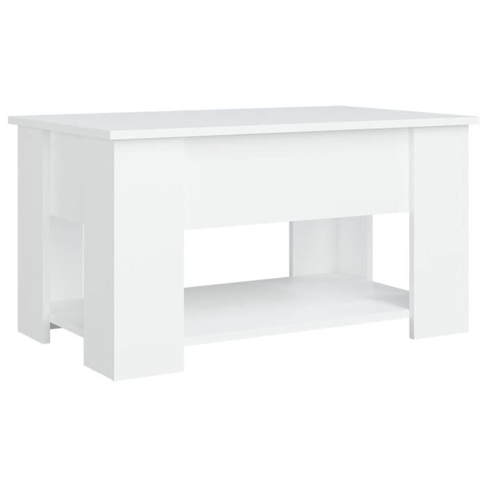 Couchtisch Weiß 79x49x41 cm Holzwerkstoff