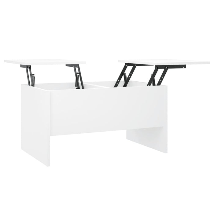 Couchtisch Weiß 80x50x42,5 cm Holzwerkstoff