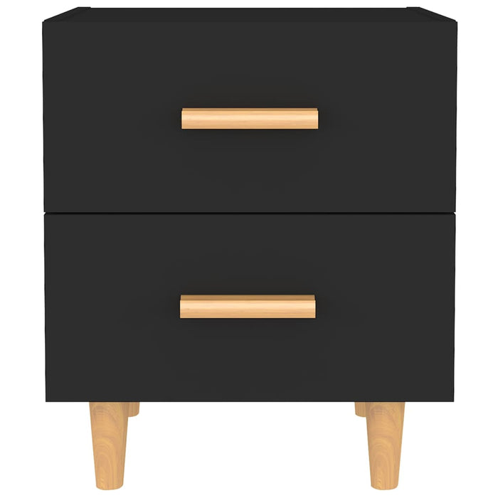 Nachttische 2 Stk. Schwarz 40x35x47,5 cm