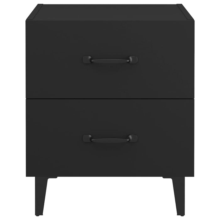 Nachttische 2 Stk. Schwarz 40x35x47,5 cm