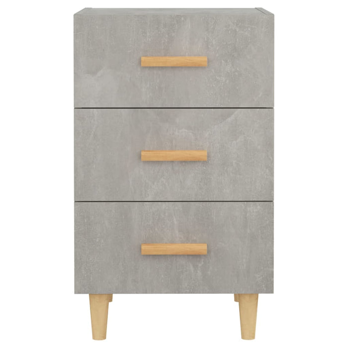 Nachttisch Betongrau 40x40x66 cm Holzwerkstoff