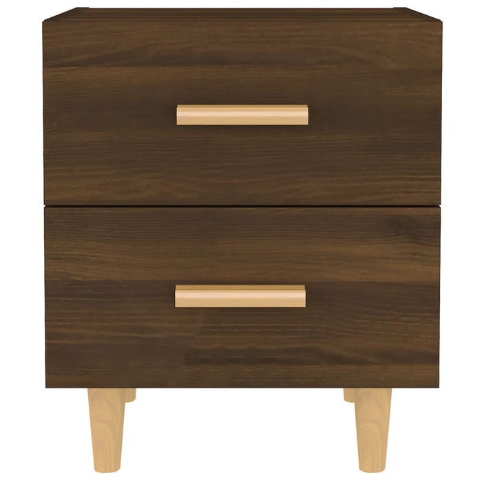 Nachttische 2 Stk. Braun Eichen-Optik 40x35x47,5 cm
