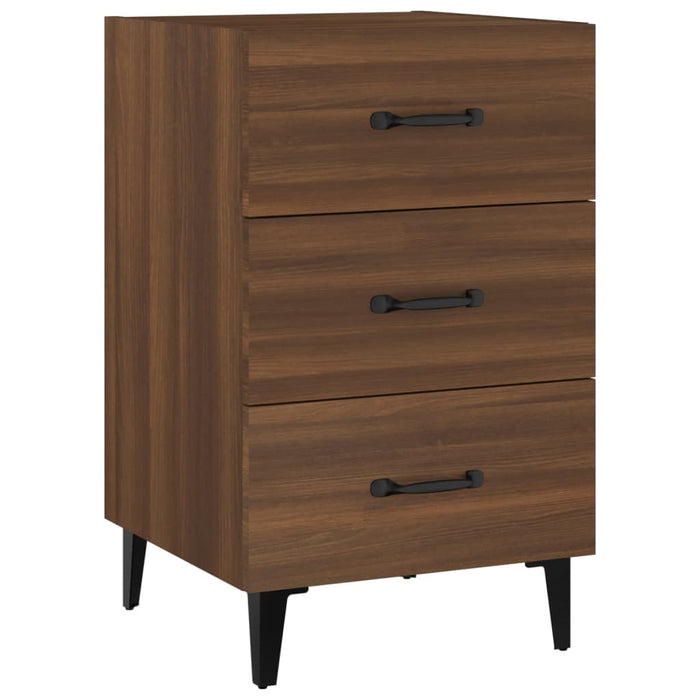 Nachttisch Braun Eichen-Optik 40x40x66 cm Holzwerkstoff
