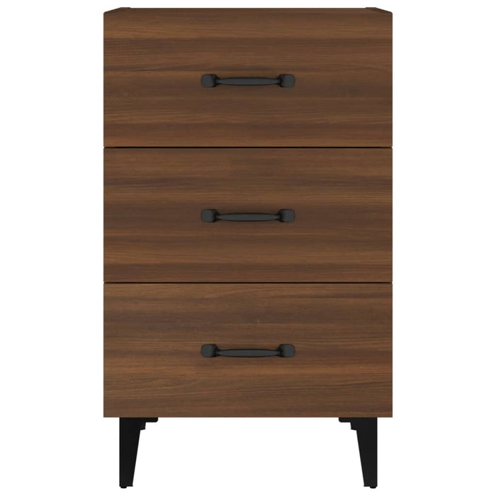 Nachttisch Braun Eichen-Optik 40x40x66 cm Holzwerkstoff