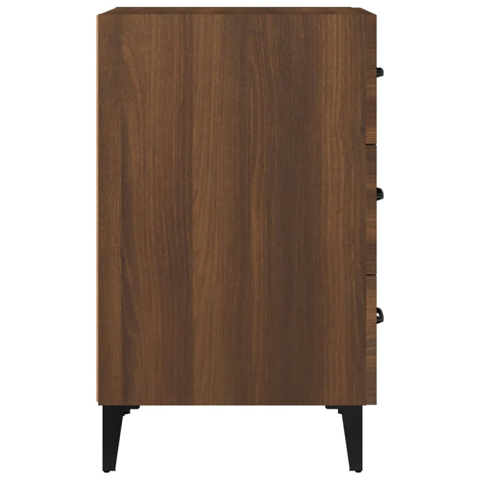 Nachttisch Braun Eichen-Optik 40x40x66 cm Holzwerkstoff
